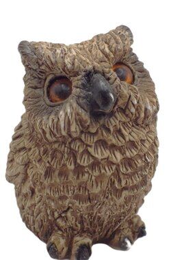 Vintage Stone Critters "Littles" Great Horned Owl